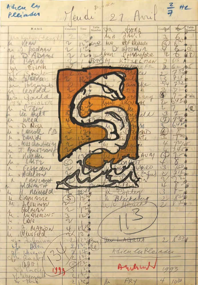 Гравюра Alechinsky - Adieu les Pleiades