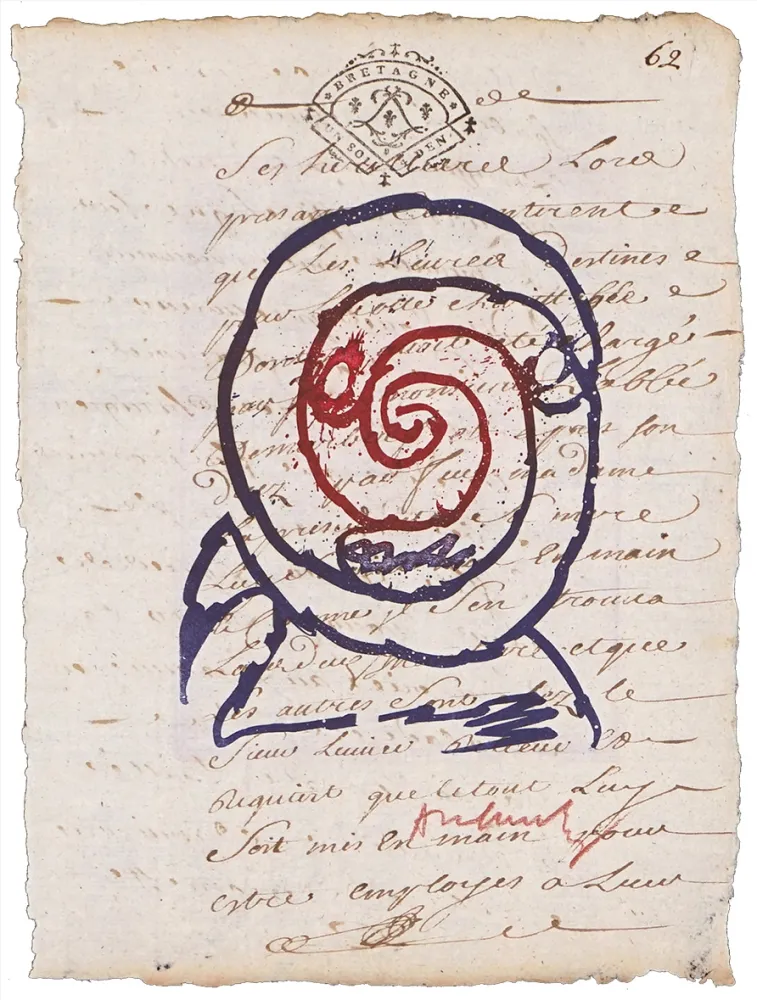 Офорт Alechinsky - Adjudicateur