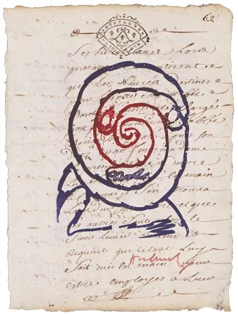 Офорт Alechinsky - Adjudicateur