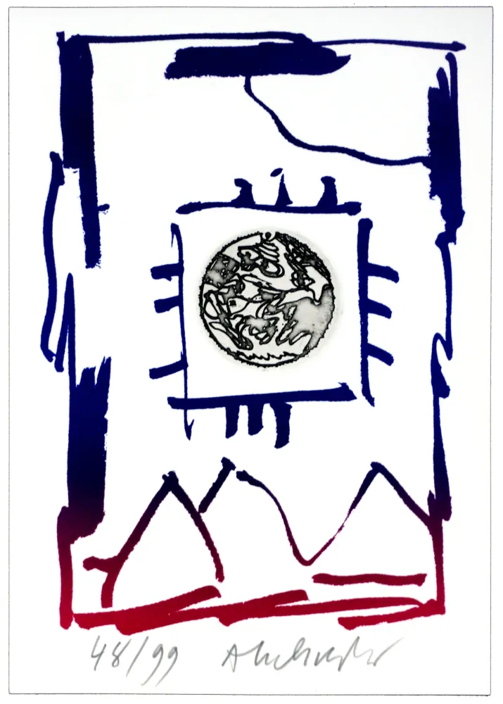 Гравюра Alechinsky - André Breton/Pierre Alechinsky