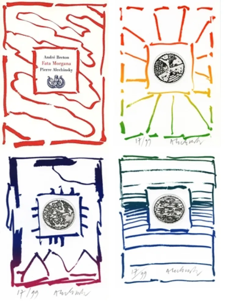 Гравюра Alechinsky - André Breton/Pierre Alechinsky