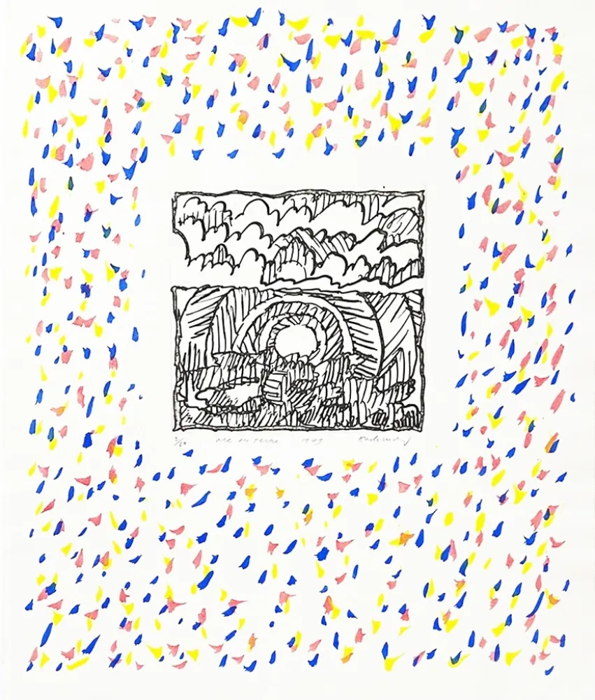 Гравюра Alechinsky - Arc en terre