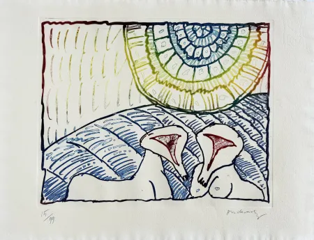 Офорт Alechinsky - Astres et désastres