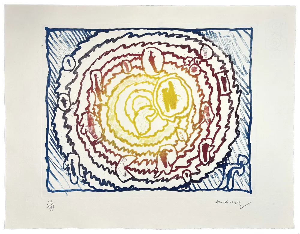 Гравюра Alechinsky - Astres et désastres I