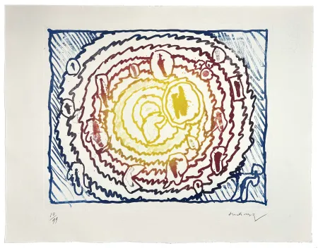 Гравюра Alechinsky - Astres et désastres I