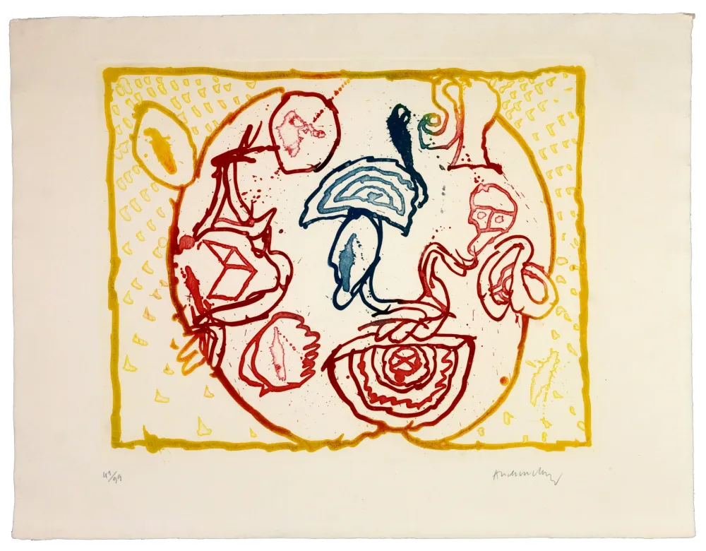 Офорт Alechinsky - Astres et désastres VII