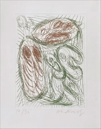 Офорт Alechinsky - Attrapes-le