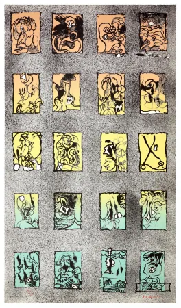 Литография Alechinsky - Au demeurant