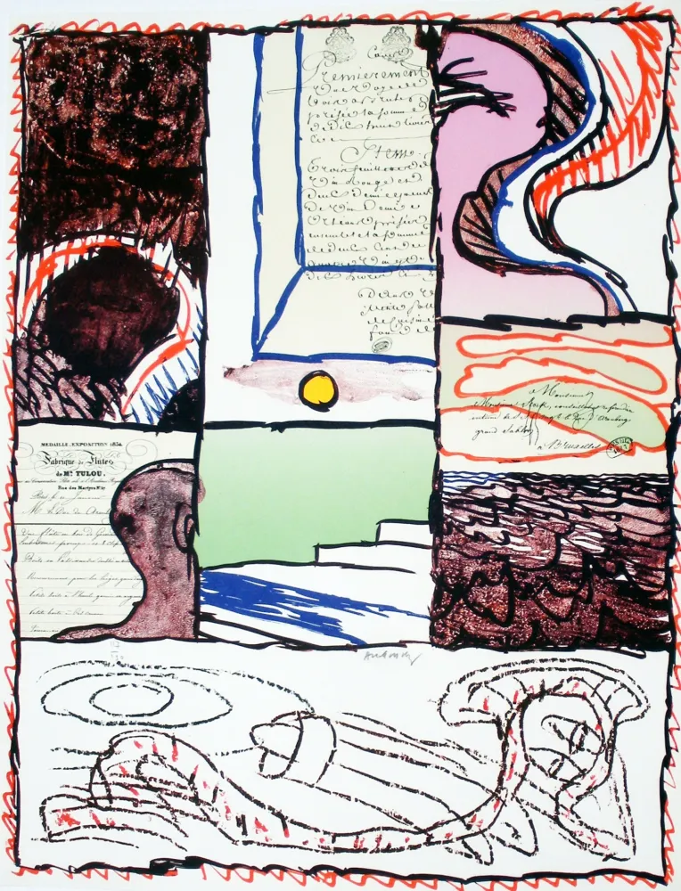 Литография Alechinsky - Avant 1981 