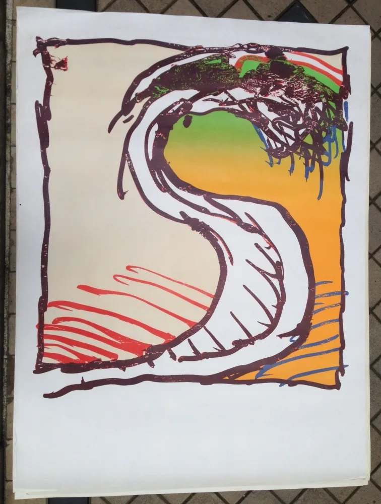 Литография Alechinsky - Avant la lettre