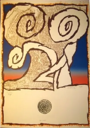 Офорт Alechinsky - Avignon