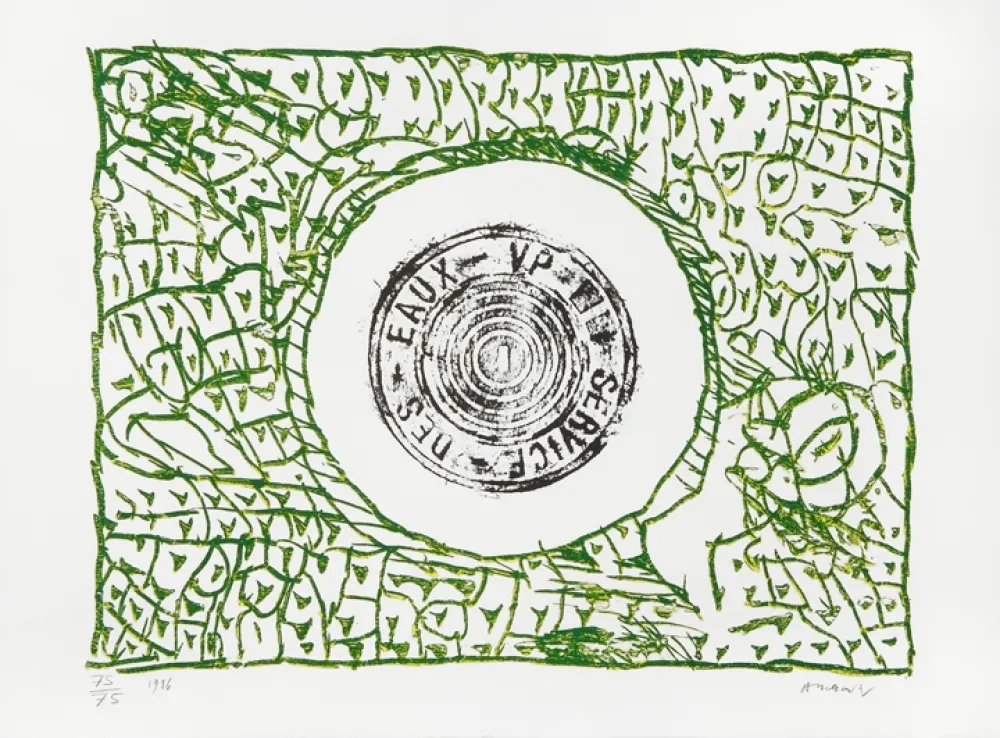 Литография Alechinsky - Bouche d'eau I 