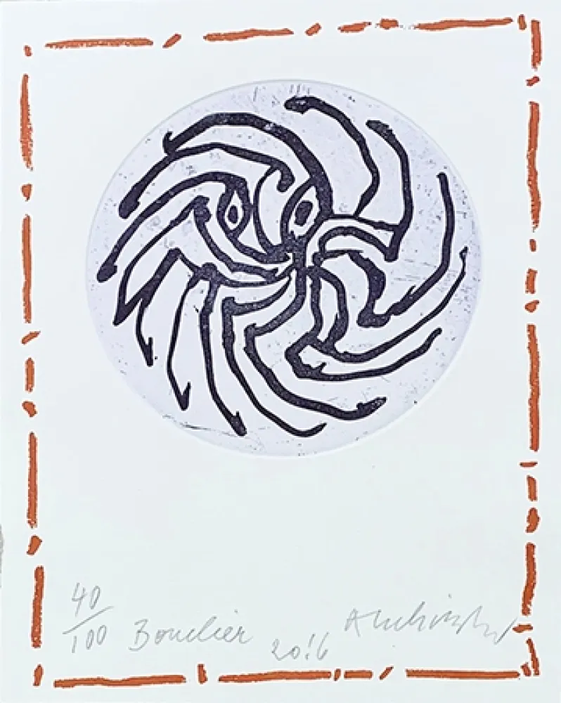 Гравюра Alechinsky - Bouclier