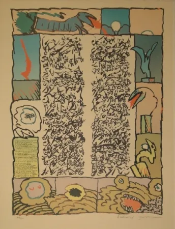 Литография Alechinsky - Brassée sismographique