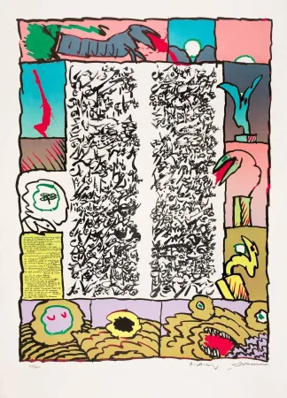 Литография Alechinsky - Brassée sismographique