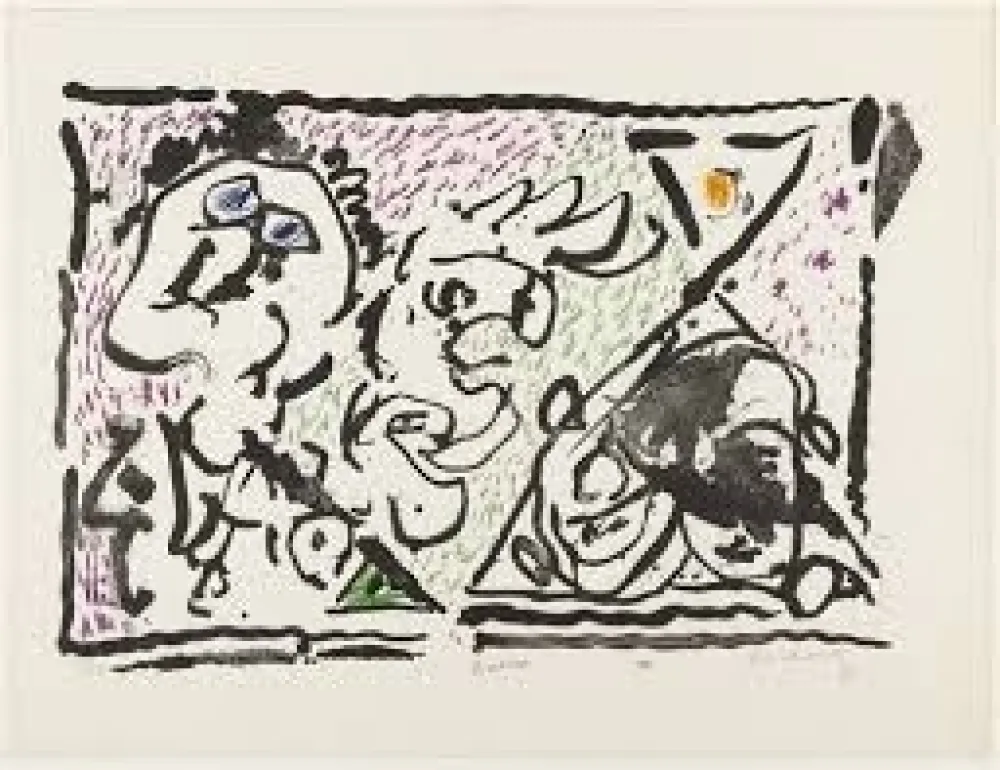 Литография Alechinsky - Buvard, 1964