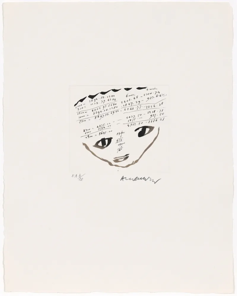 Офорт Alechinsky - Carta Canta 01