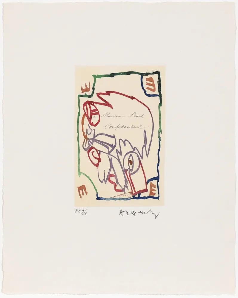 Офорт Alechinsky - Carta Canta 04