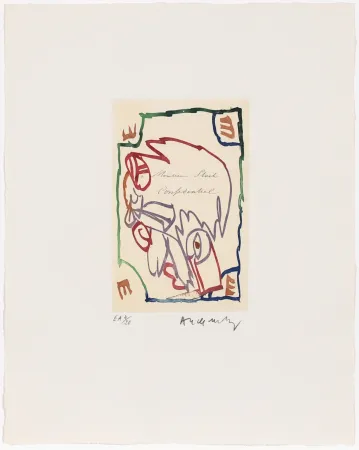 Офорт Alechinsky - Carta Canta 04