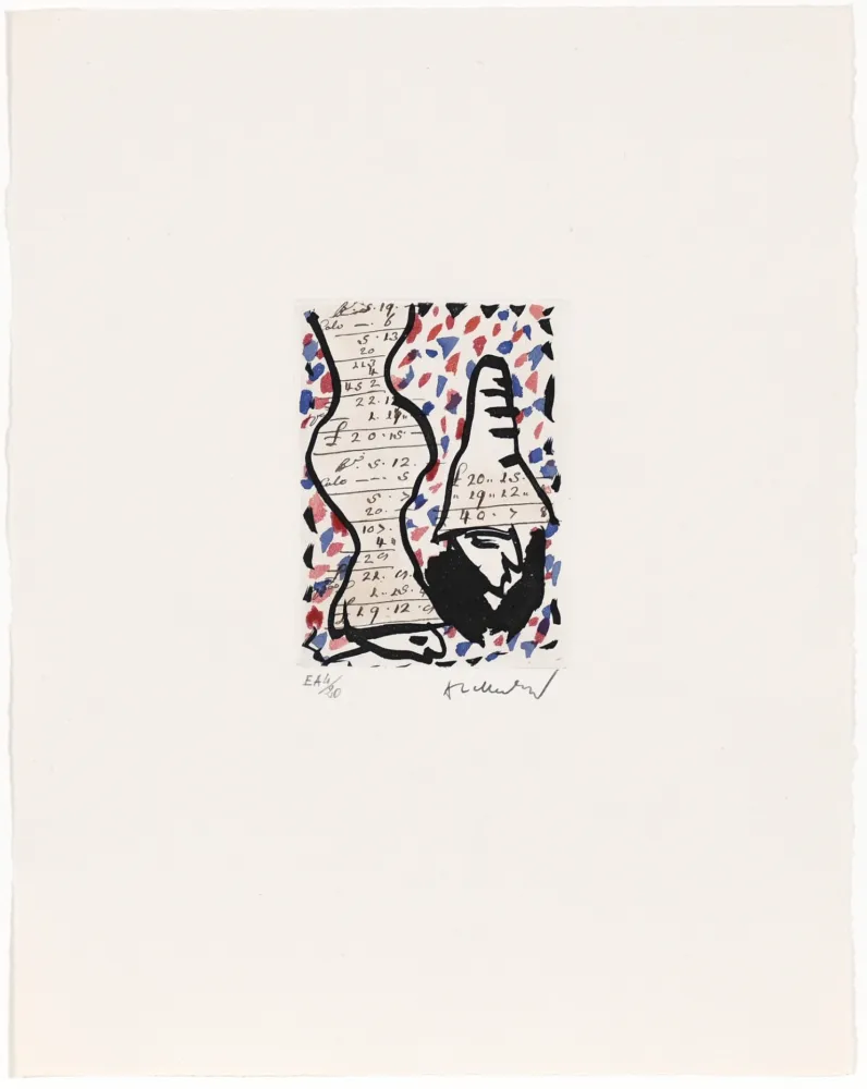 Офорт Alechinsky - Carta Canta 07