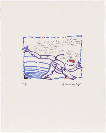 Офорт Alechinsky - Carta Canta 08