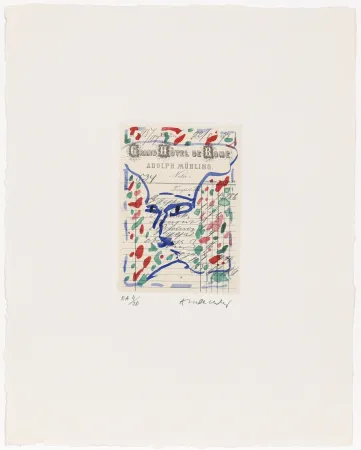 Офорт Alechinsky - Carta Canta 10