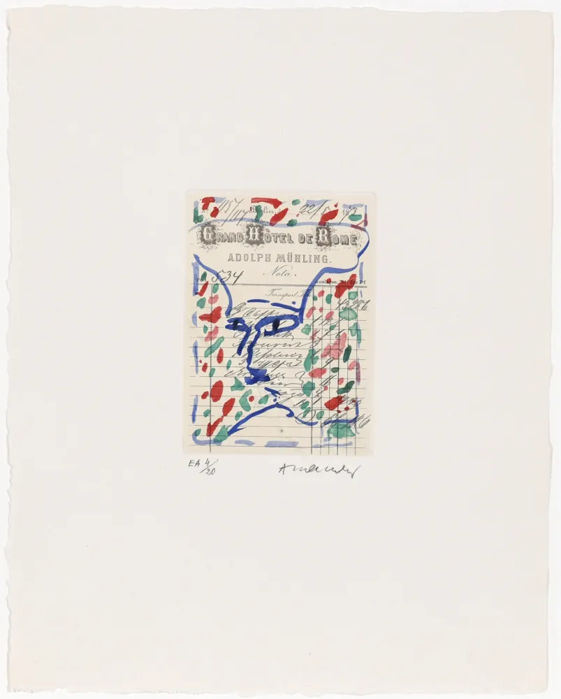 Офорт Alechinsky - Carta Canta 10