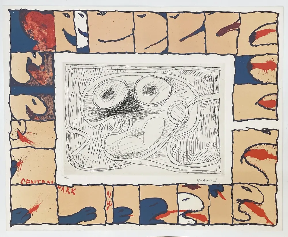 Офорт Alechinsky - Central Park
