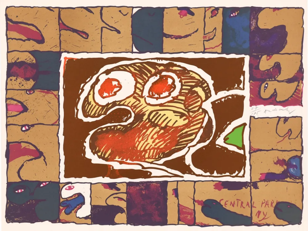 Литография Alechinsky - Central Park