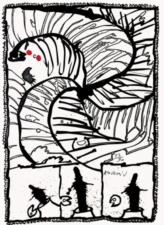 Офорт Alechinsky - Centrifuge