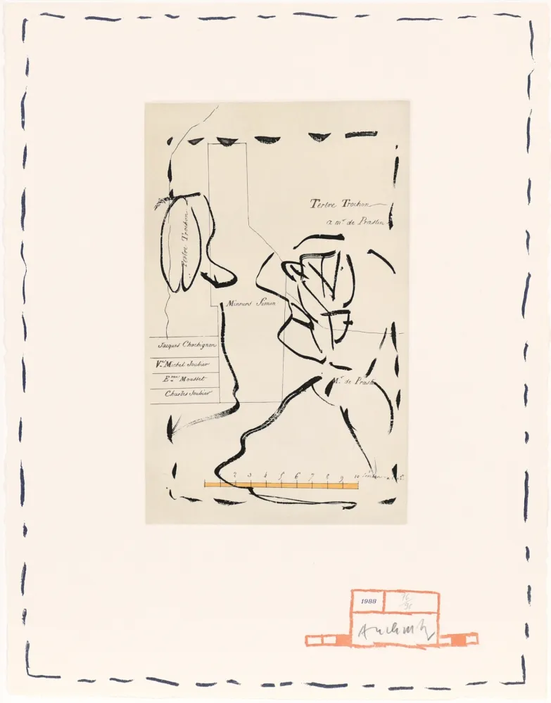 Офорт Alechinsky - Chaque matin 07