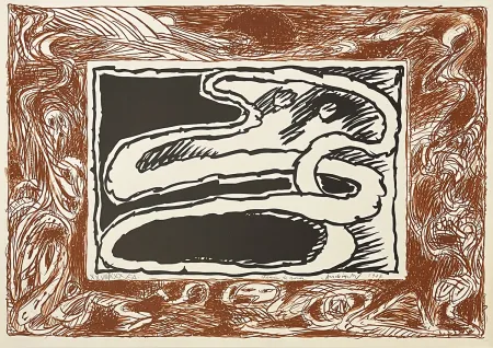 Литография Alechinsky - Chemin de ronde