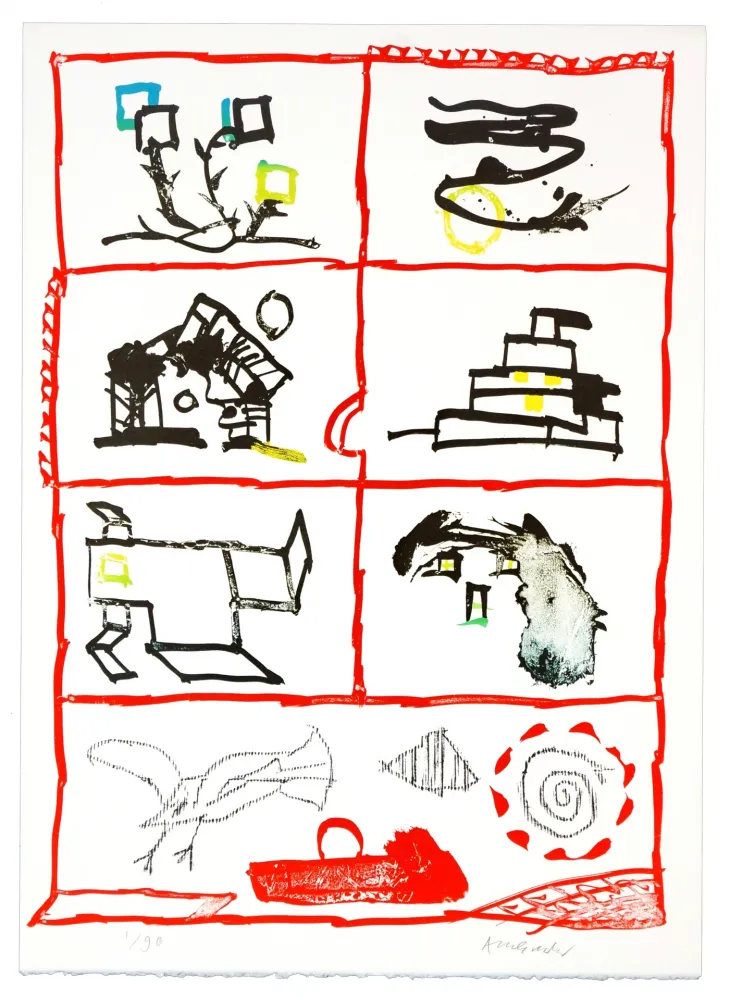 Литография Alechinsky - Cherbourg