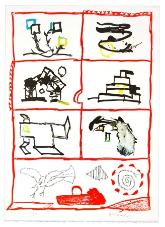 Литография Alechinsky - Cherbourg