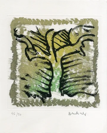 Офорт И Аквитанта Alechinsky - Choses rapportées du Japon