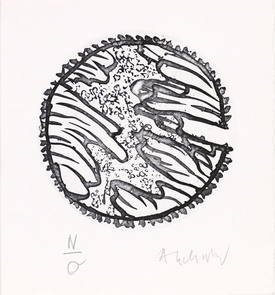 Офорт И Аквитанта Alechinsky - Chronique de la neige