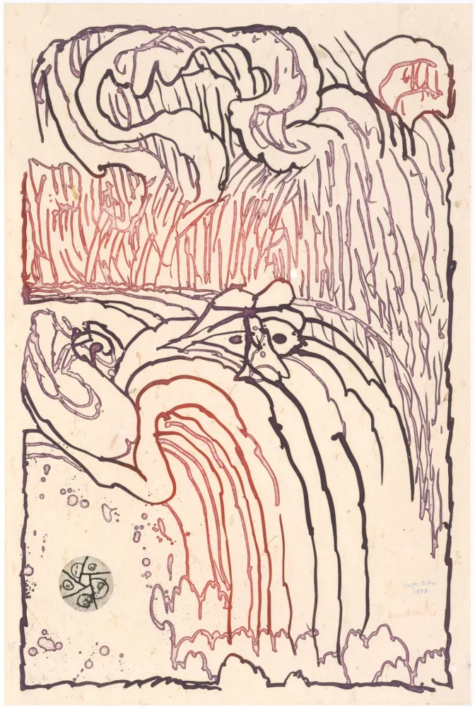 Офорт Alechinsky - Chute Libre