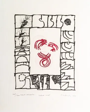 Гравюра Alechinsky - Ciméma muet