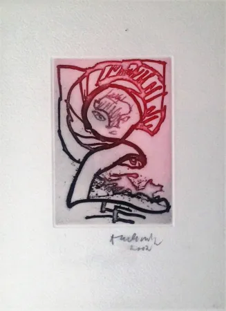 Литография Alechinsky - Cingrichat ou le Miroir Félin 