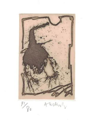 Офорт Alechinsky - '' Cobra ''