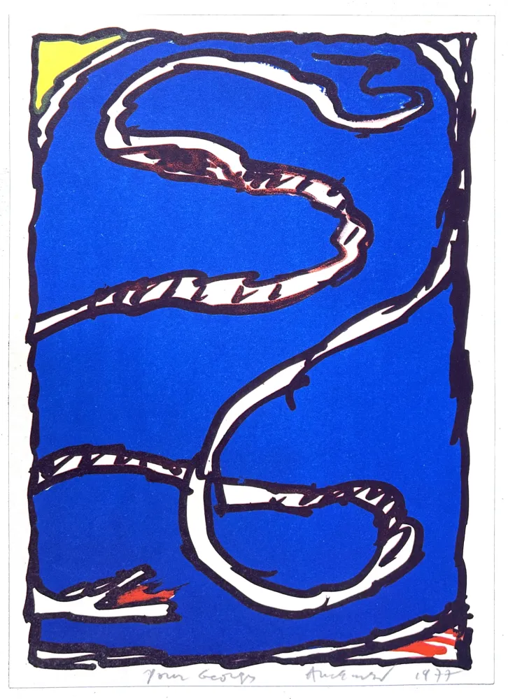 Литография Alechinsky - Coin jaune