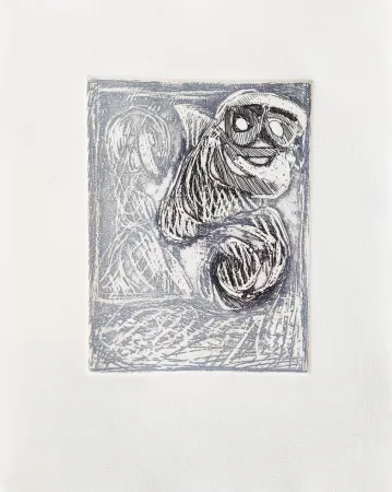 Офорт Alechinsky - Commentaire de Personnage