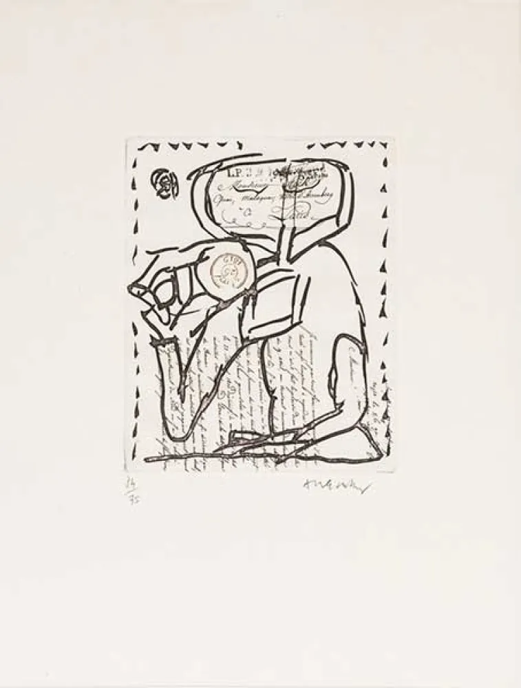 Гравюра Alechinsky - Composition