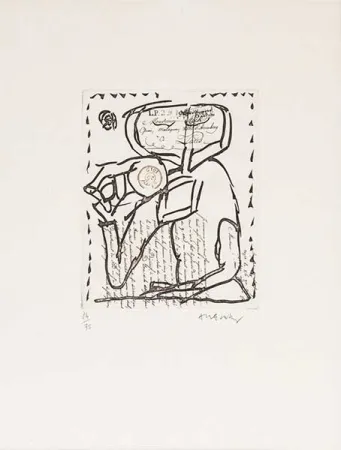 Гравюра Alechinsky - Composition