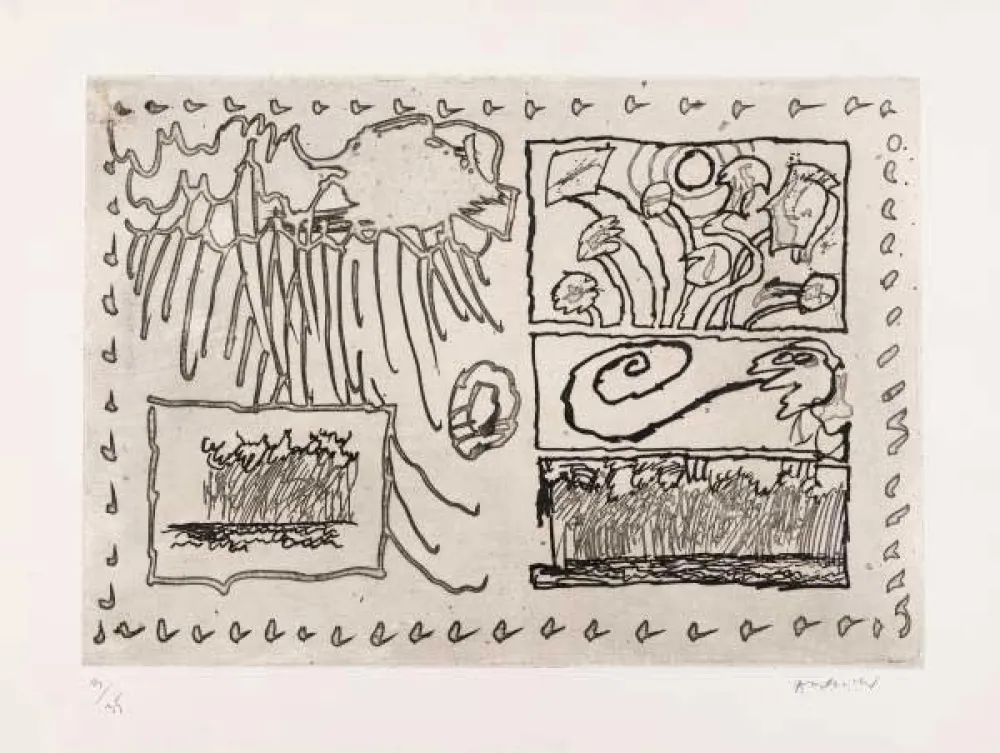 Гравюра Alechinsky - Composition