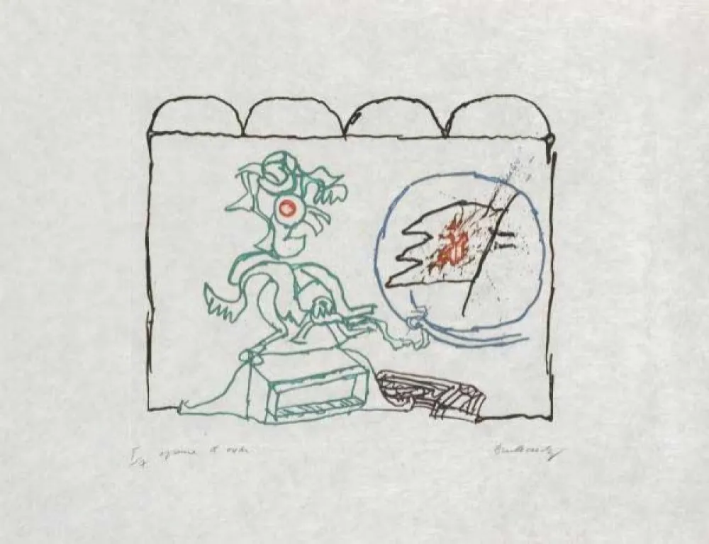 Гравюра Alechinsky - Composition