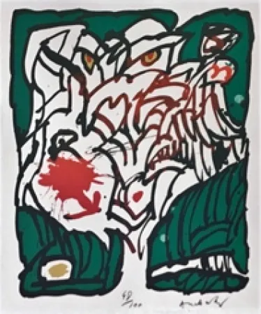Литография Alechinsky - Connu  non 