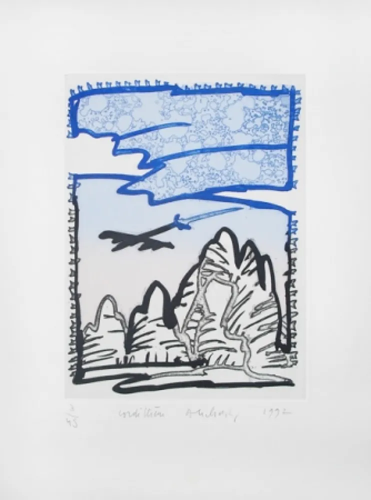 Гравюра Alechinsky - Cordillière