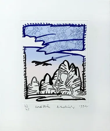 Гравюра Alechinsky - Cordilliere