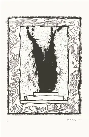 Офорт И Аквитанта Alechinsky - Coup double